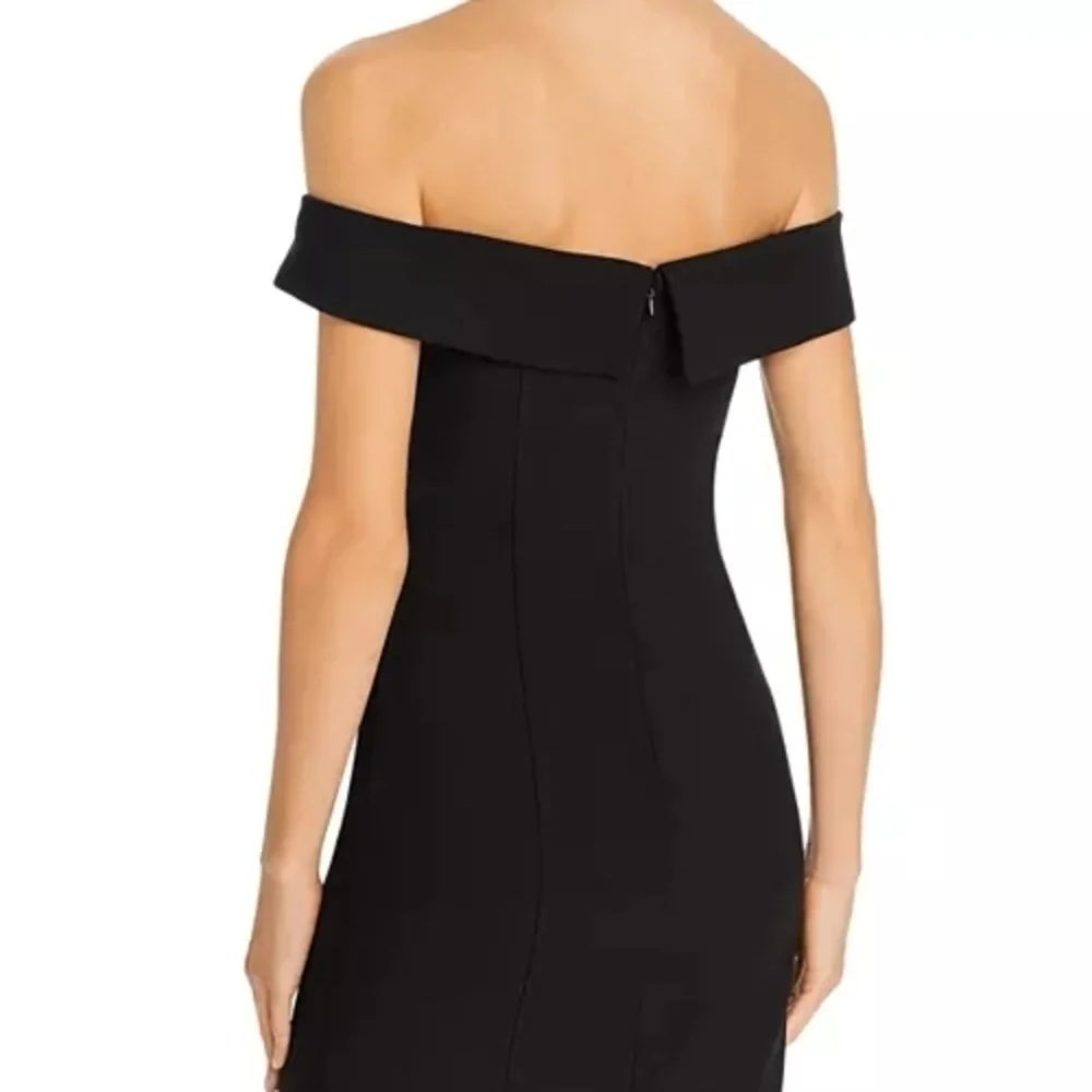Likely Black Strapless Button-Detail Dress